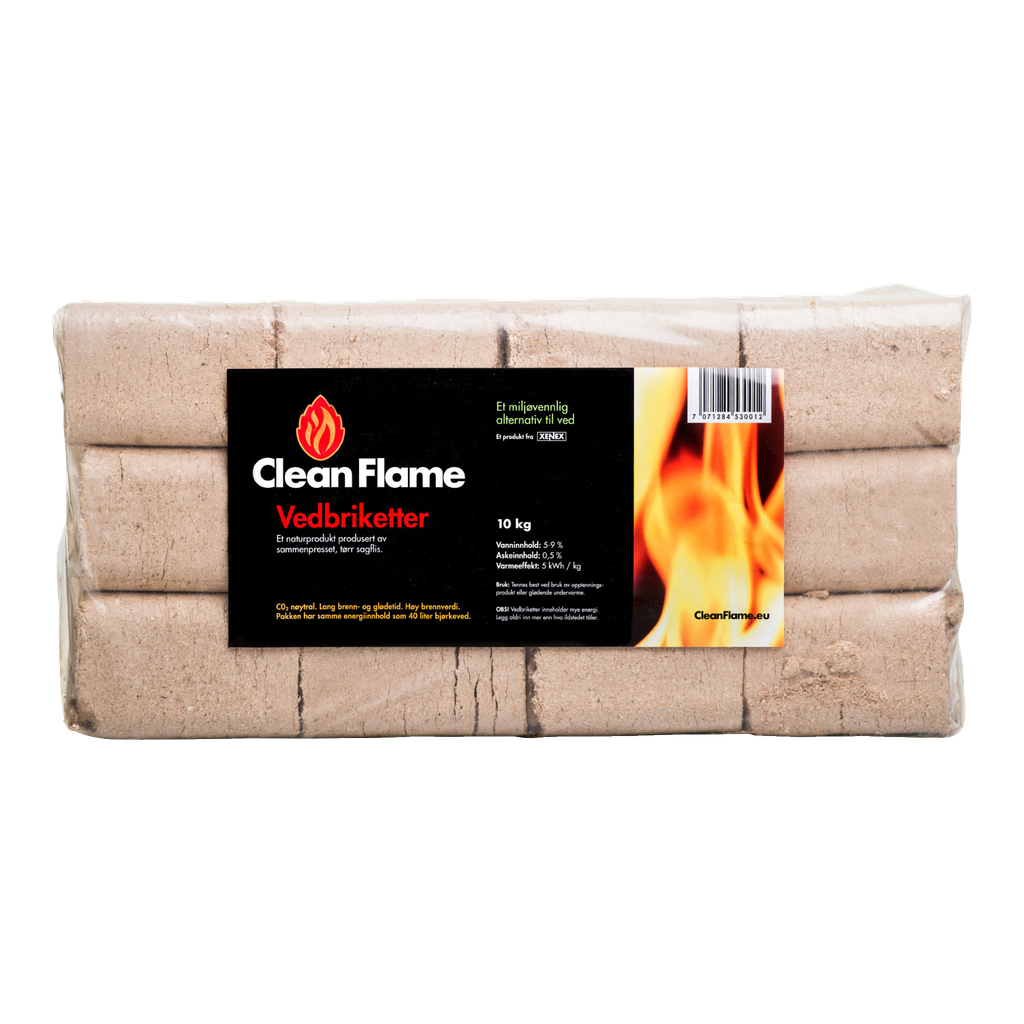 Cleanflame Trebriketter