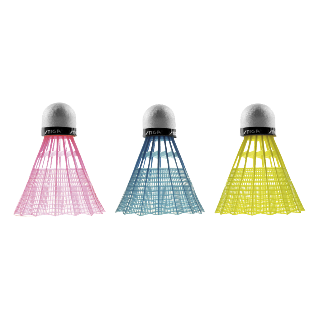 Stiga Badmintonbollar 3-pk