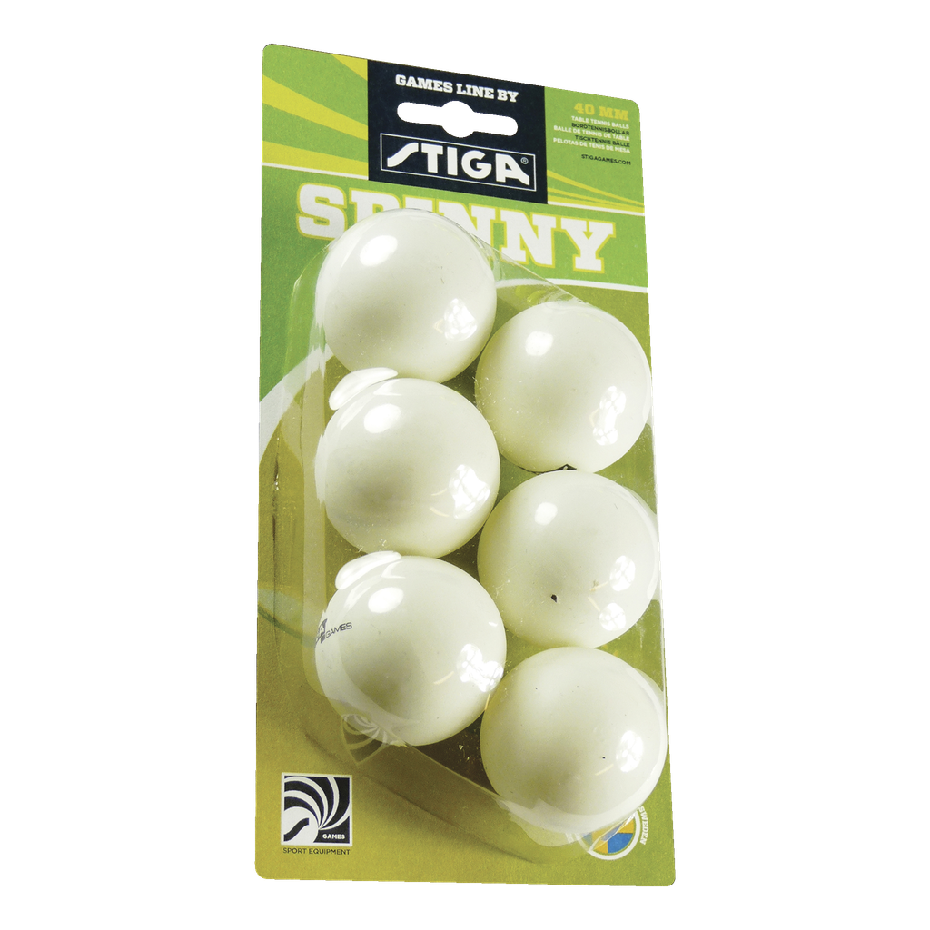 Stiga Bordtennisbollar 6-pk