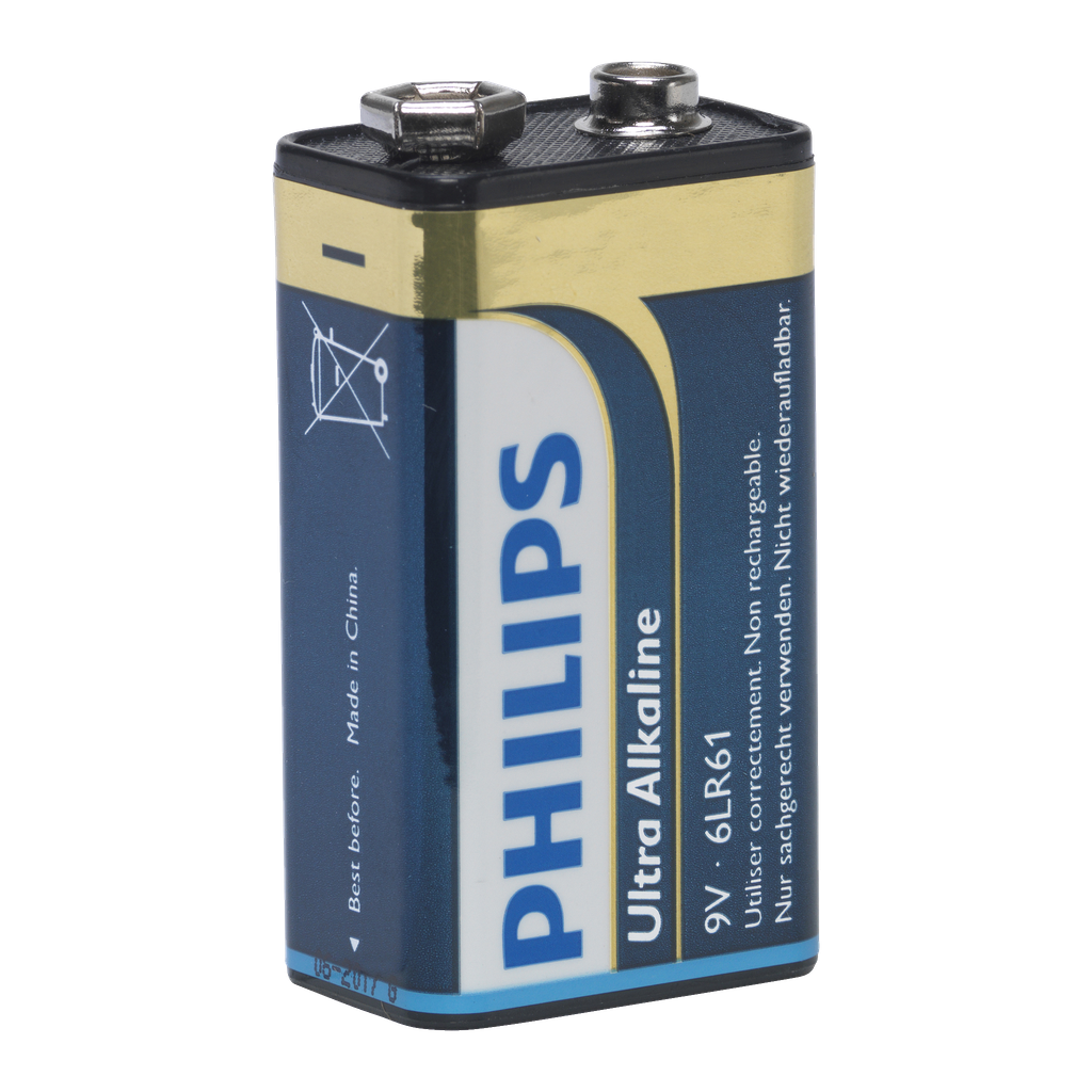 Philips 9 V-batteri 1-pk