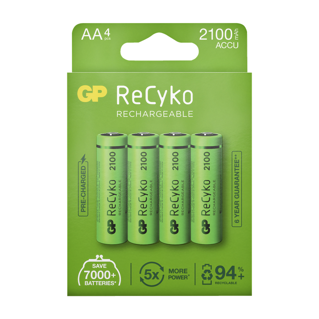 GP Batteries Laddningsbara batterier 4-pk
