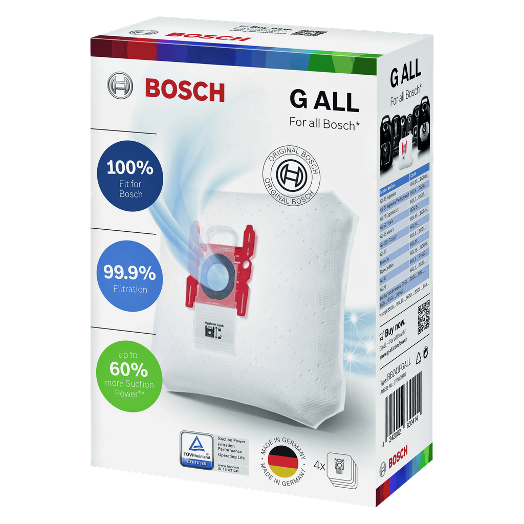 Bosch Home Pölypussit 4 kpl