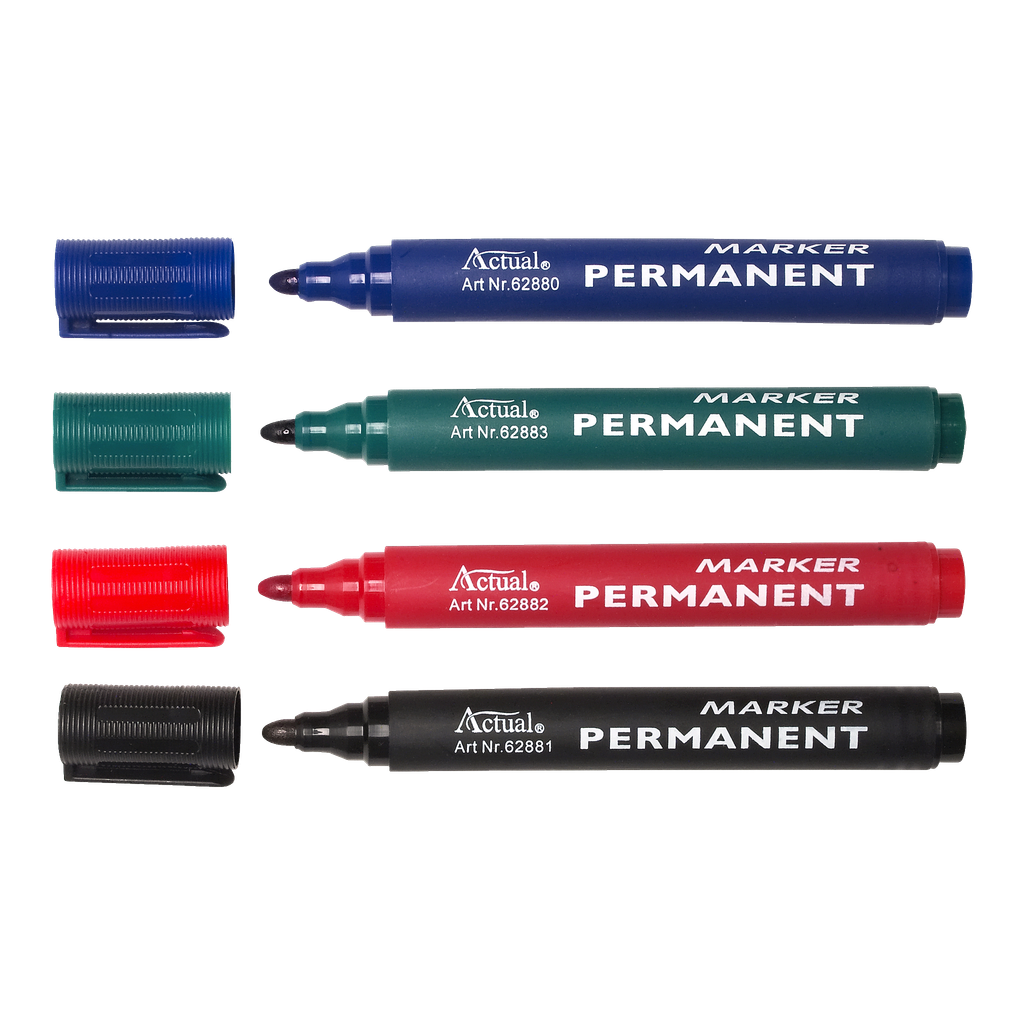 Actual Merkepenner 4-pk