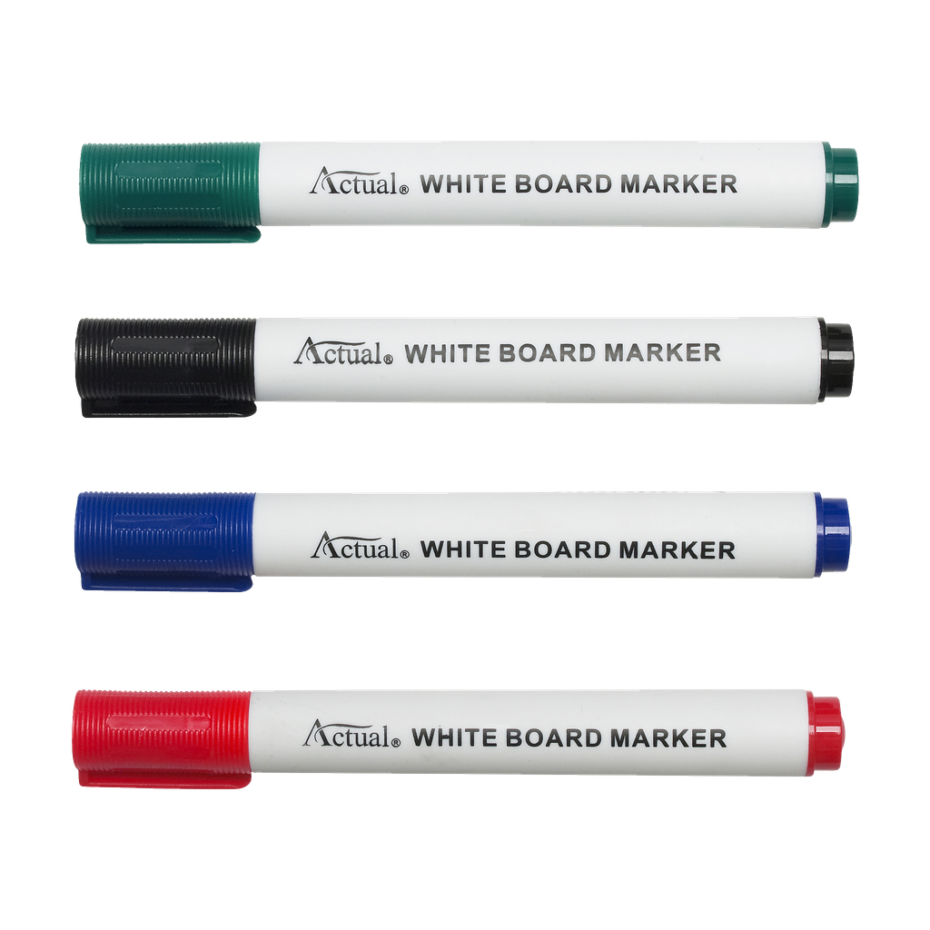 Actual Whiteboard-tusjer 4-pk