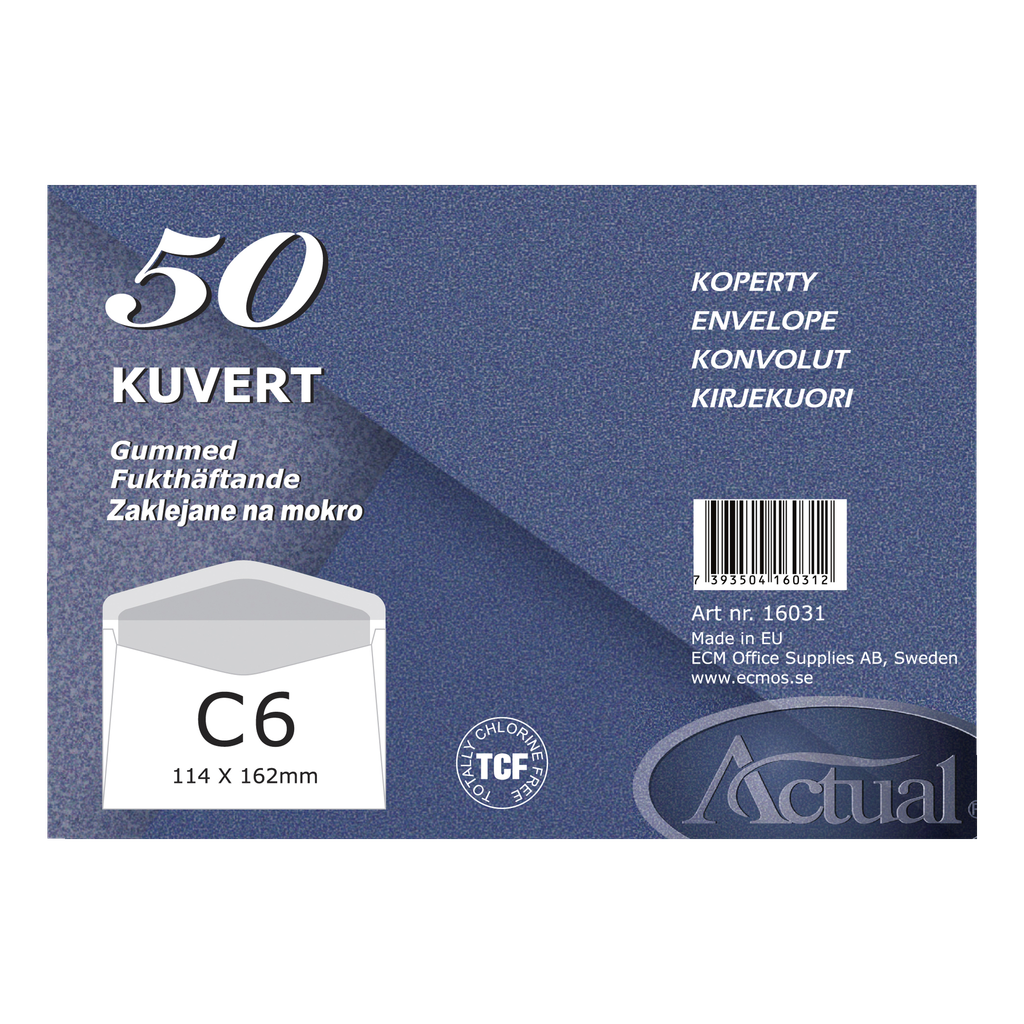 Actual Konvolutter 50-pk