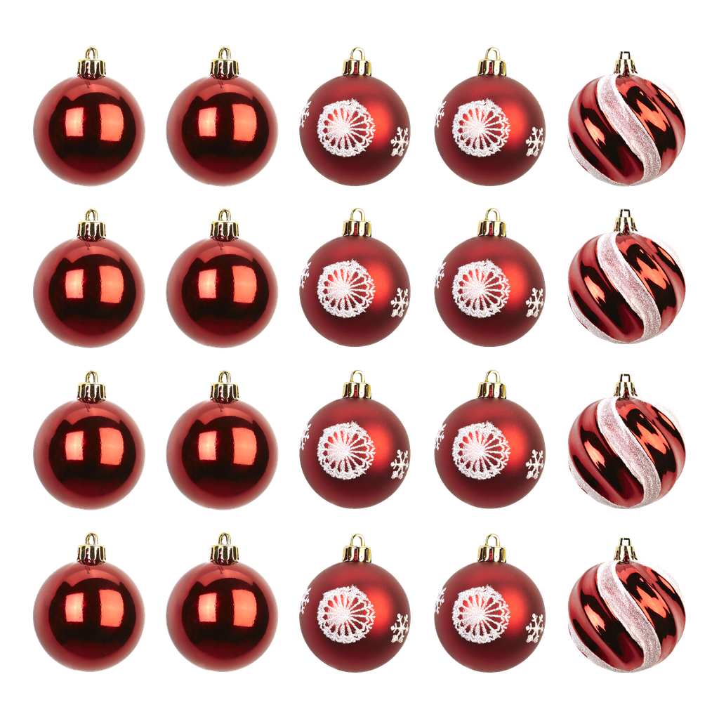Julgranskulor 20-pk