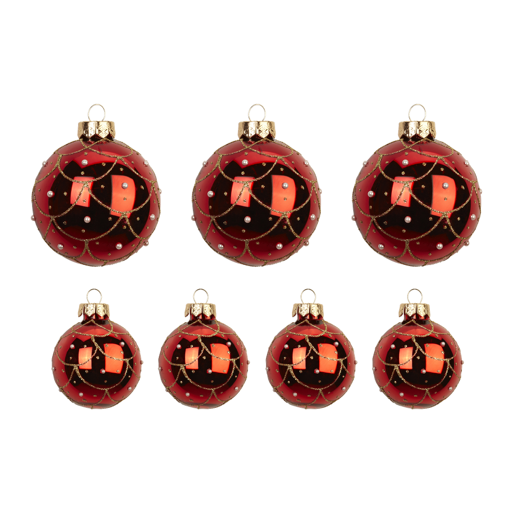 Julgranskulor 7 delar