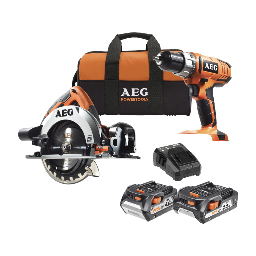 AEG Powertools Skrutrekker + sirkelsag