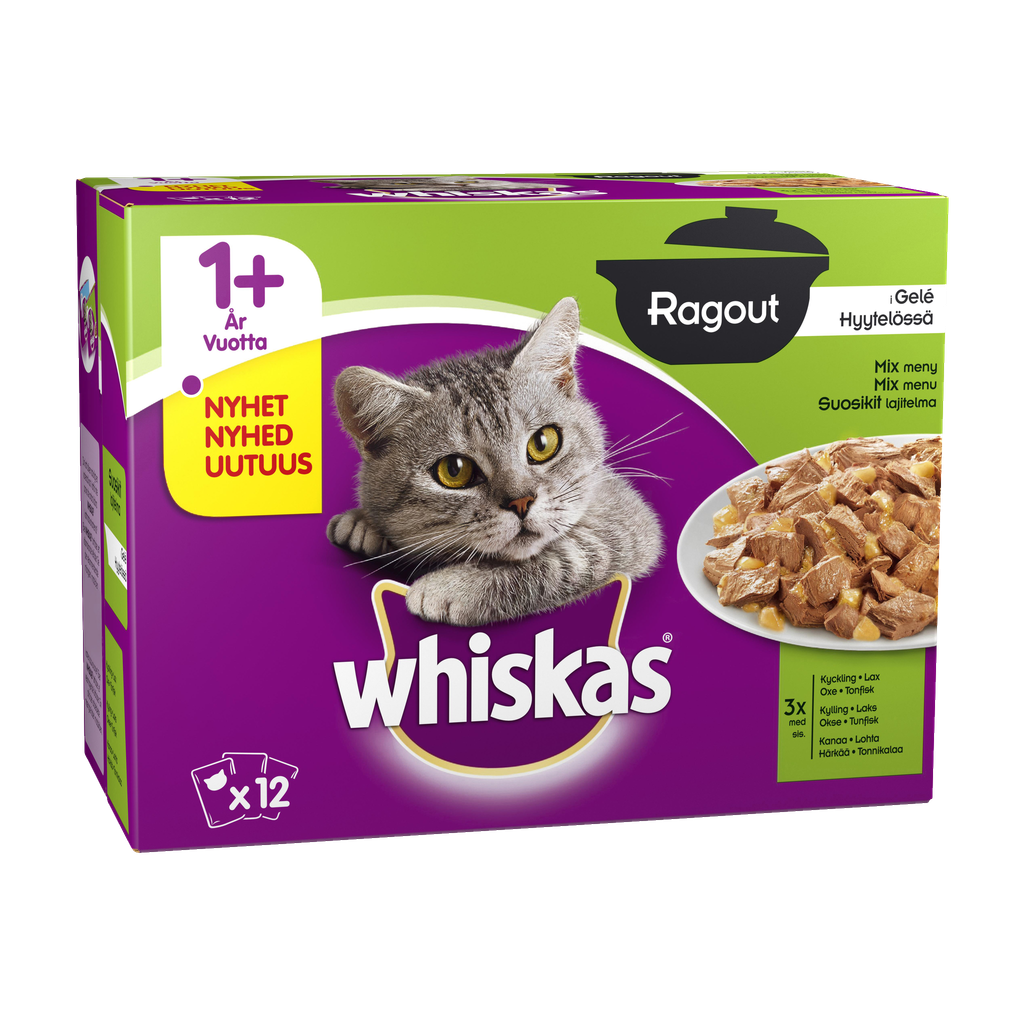 Whiskas Kattmat 12-pk