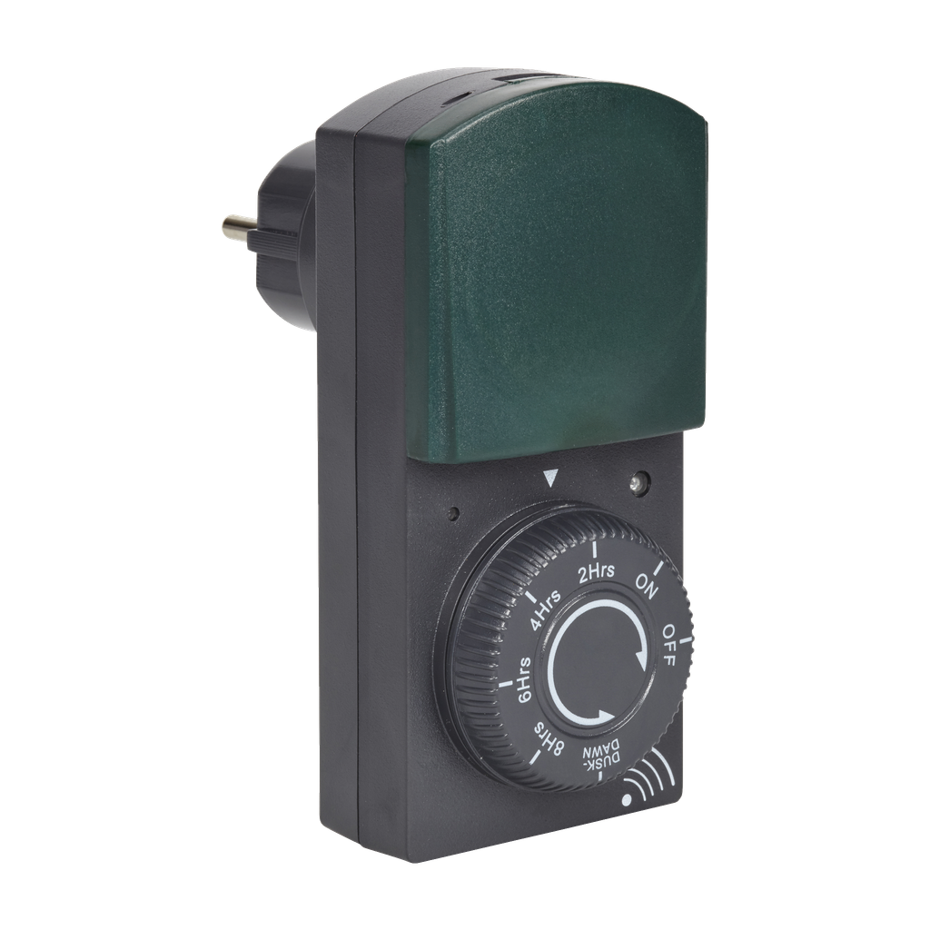 Anslut Dämmerungsschalter mit Zeitschaltuhr
