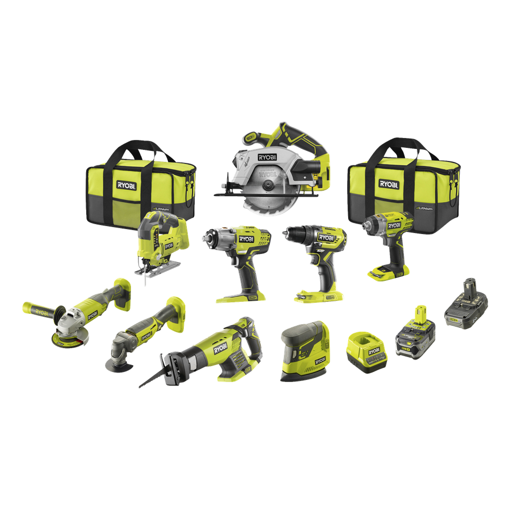 Ryobi ONE+ Verktygspaket One+ 12 delar