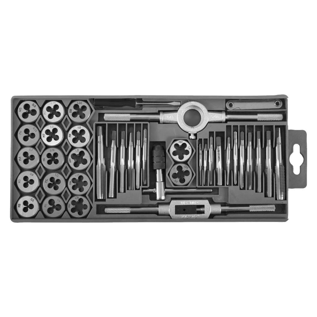 Meec Tools Gewindeschneid/bohr-Set 40-teilig