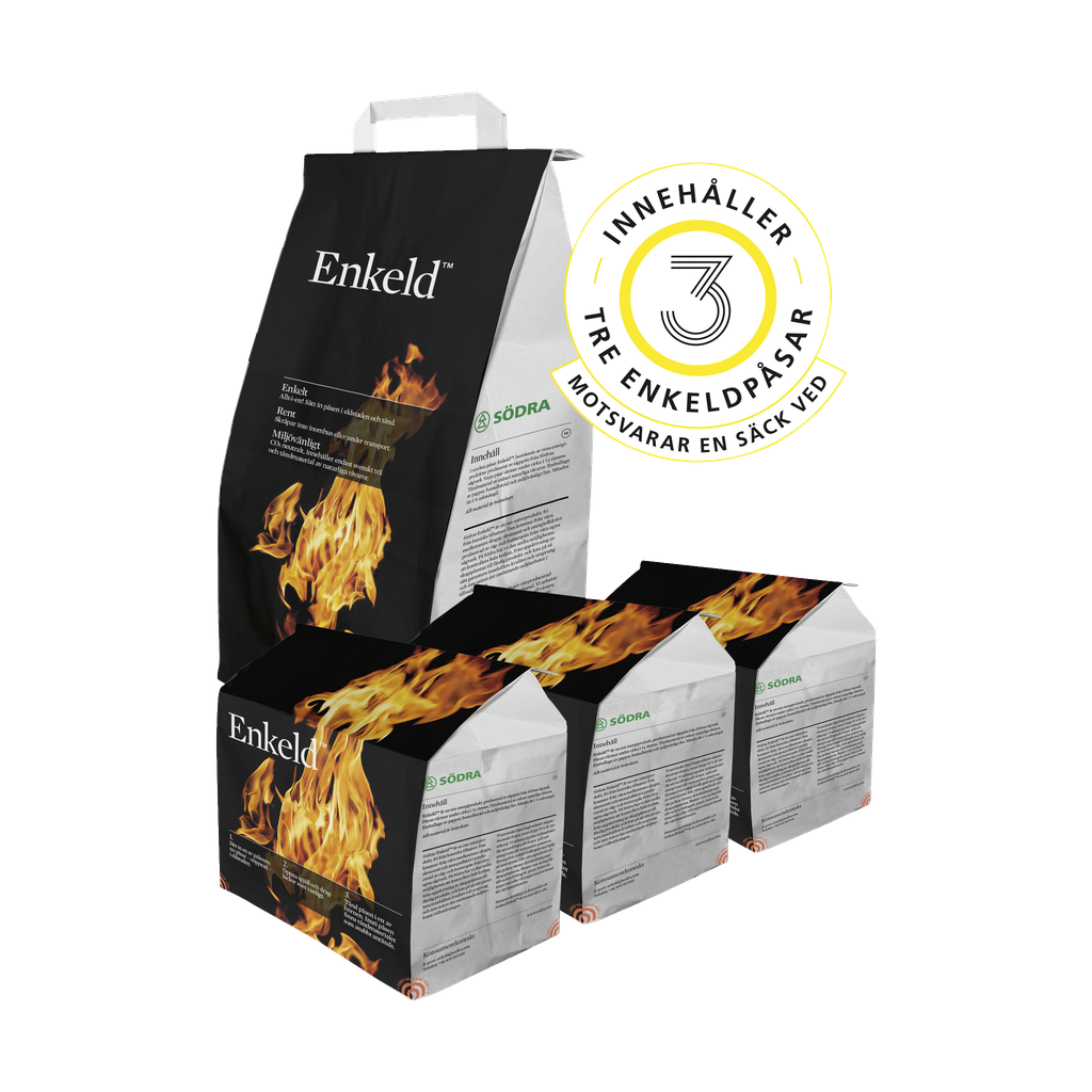 Träbriketter 3-pk