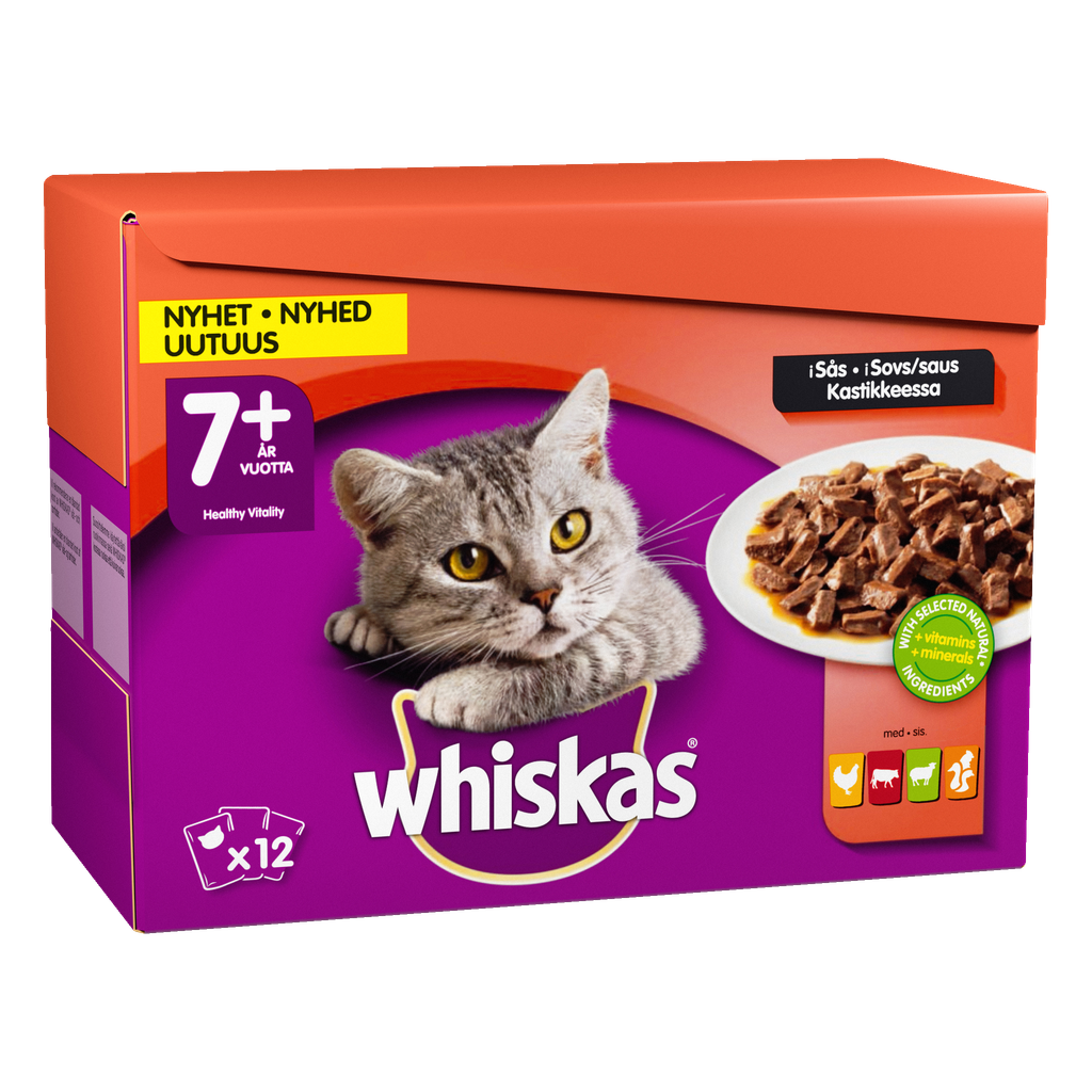 Whiskas Kattmat 12-pk