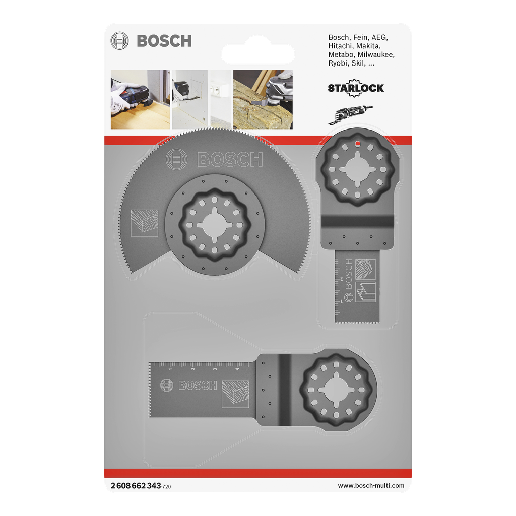 Bosch Holz-Basis-Set 3-teilig