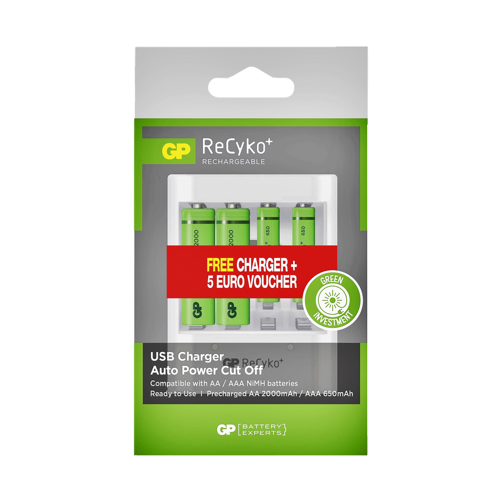 GP Batteries Batteriladdare 5 delar