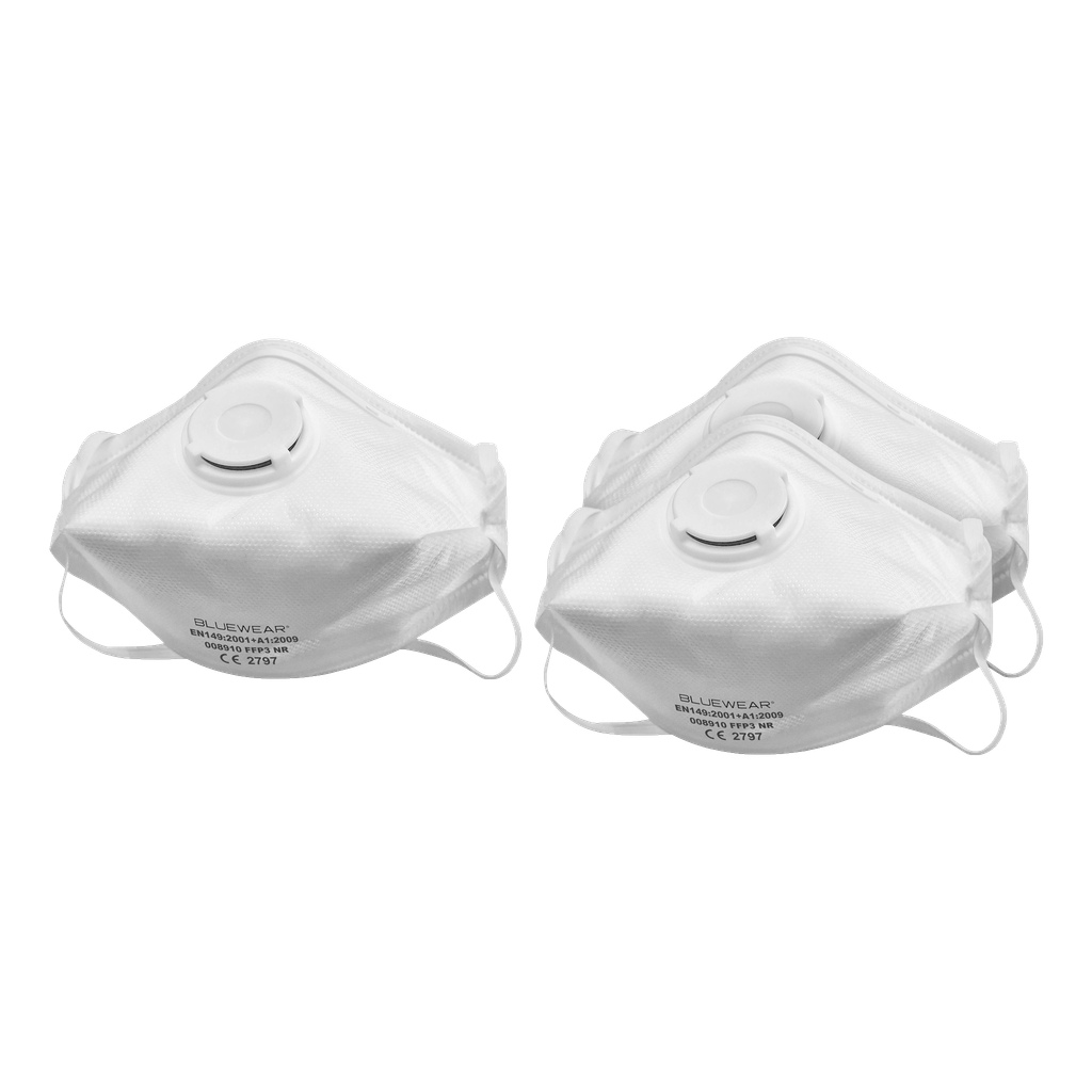 Bluewear Dammfiltermasker 3-pk