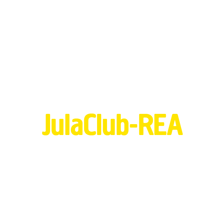 Texten på en ljusgrå bakgrund lyder ”Veckans JulaClub-REA”, där ”Veckans” är i vitt och ”JulaClub-REA” är markerat med fet, gul text.