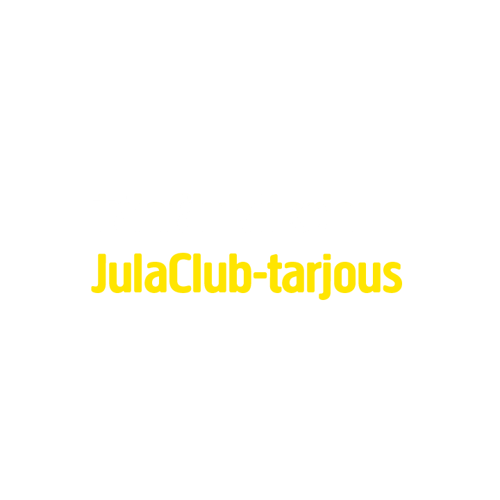 Vaaleanharmaalla taustalla oleva teksti kuuluu: Tämän viikon JulaClub-tarjous, jossa ”JulaClub-tarjous” on lihavoitu keltaisella ja muut sanat valkoisella.
