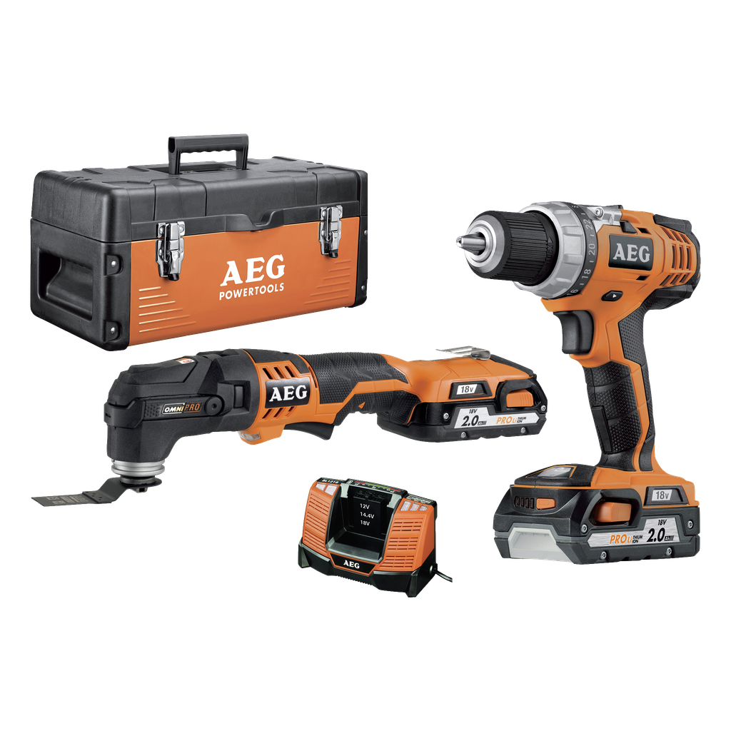 AEG Powertools Bor/skrutrekker + multiverktøy