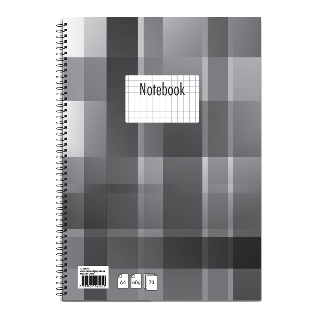 Menuett Rutet collegeblokk 2-pk