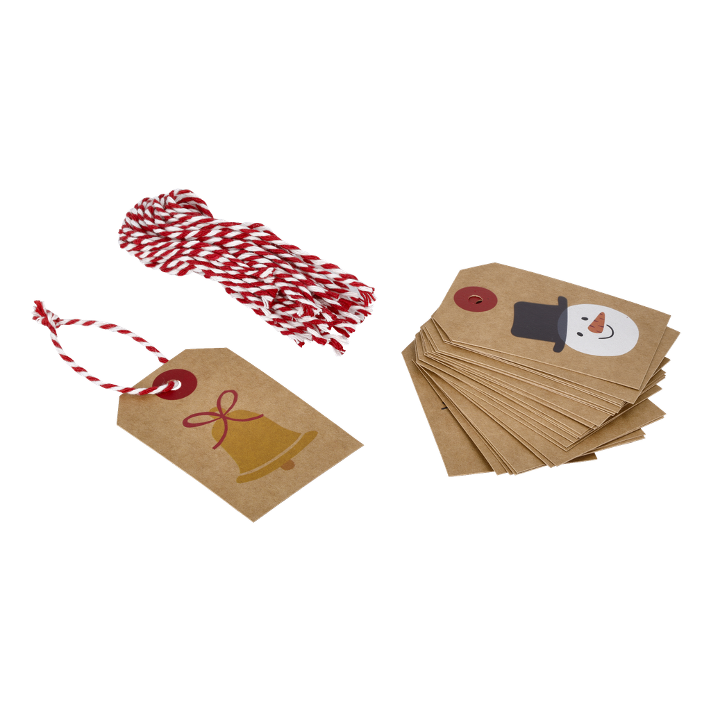 EKVIP Julegaveetiketter 25-pk