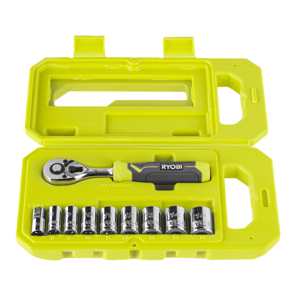 Ryobi Spärrnyckelsats 10 delar