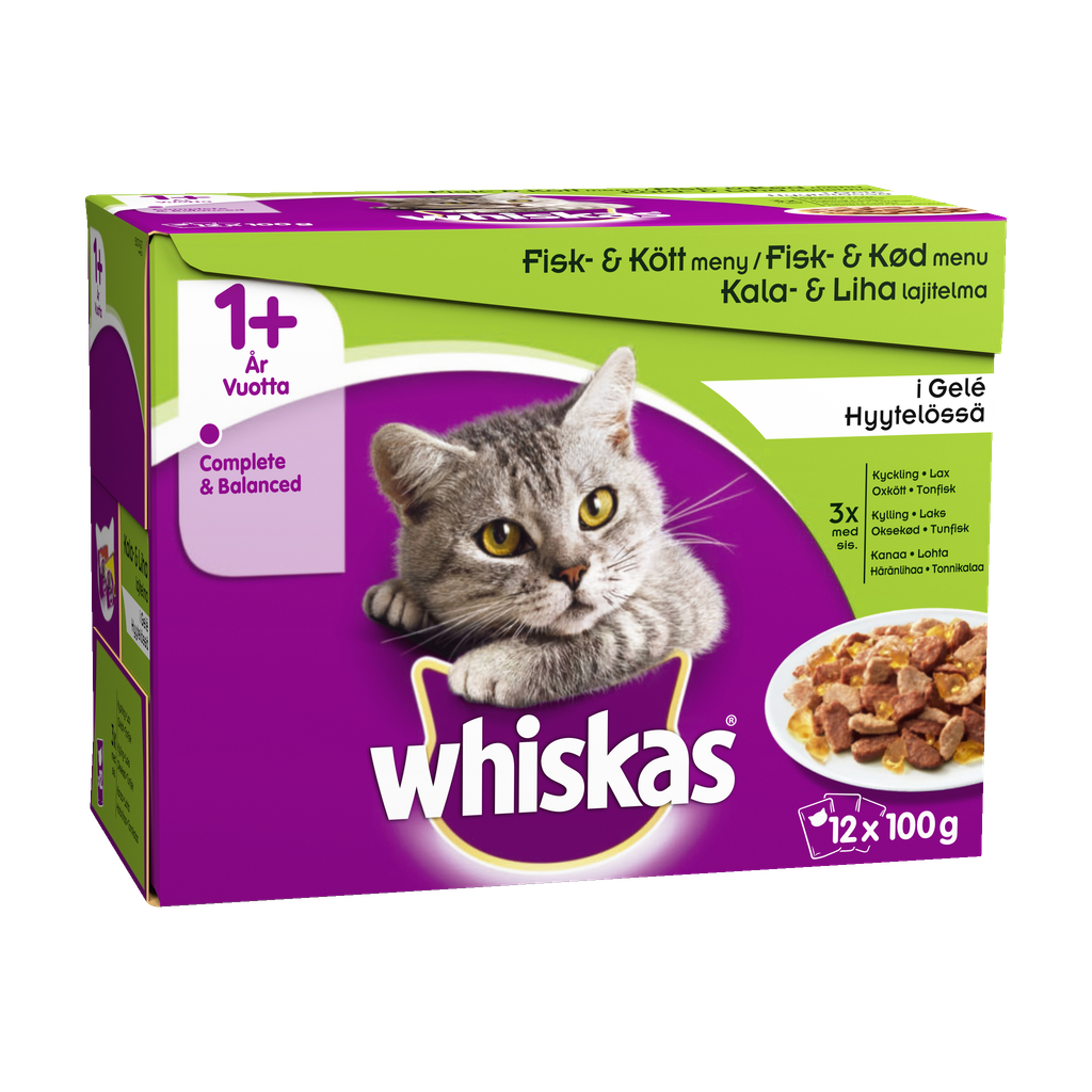 Whiskas Kattmat 12-pk
