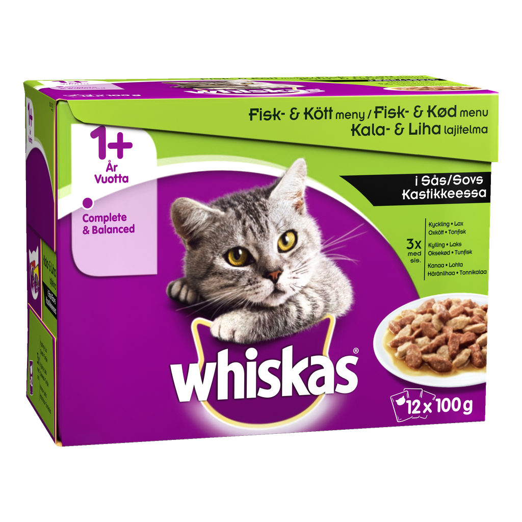 Whiskas Kattmat 12-pk