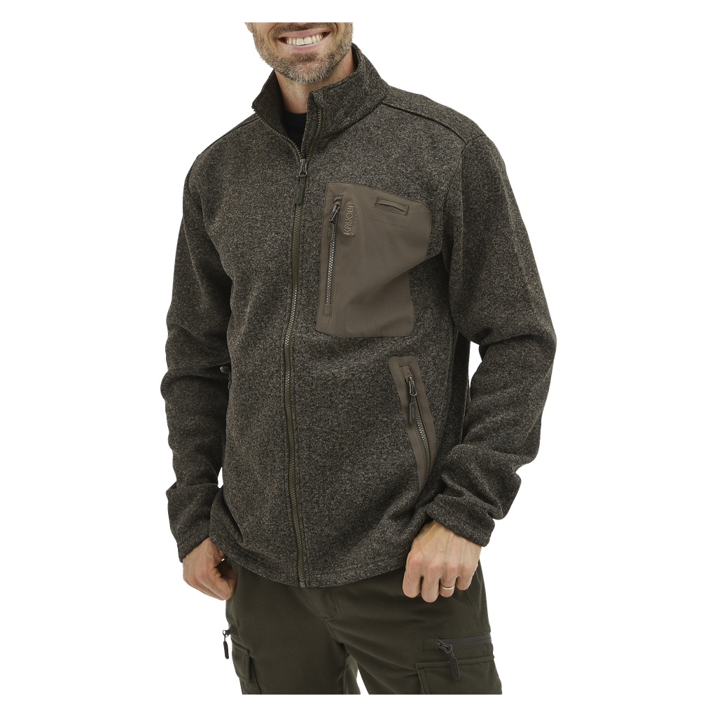 Kayoba Outdoor Strikket fleecejakke for menn