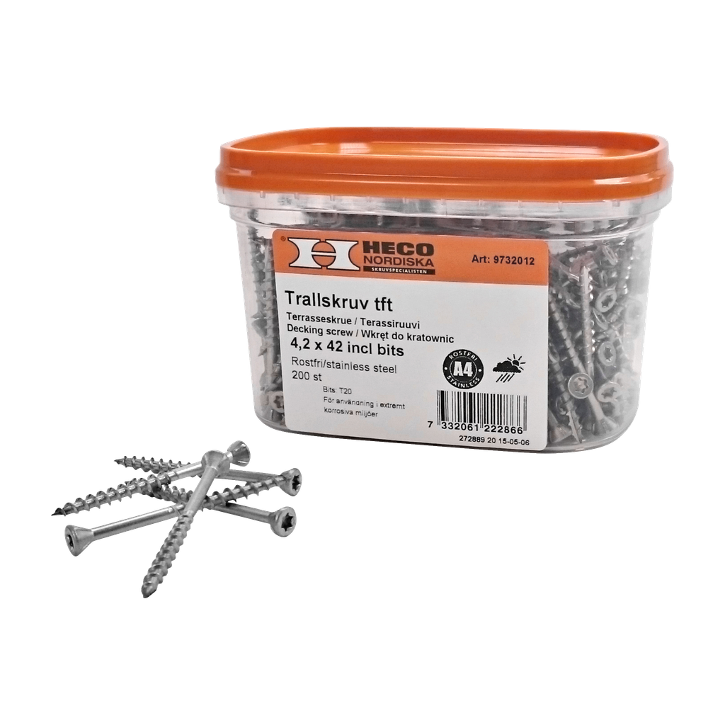 Heco Terrasseskrue 200-pk