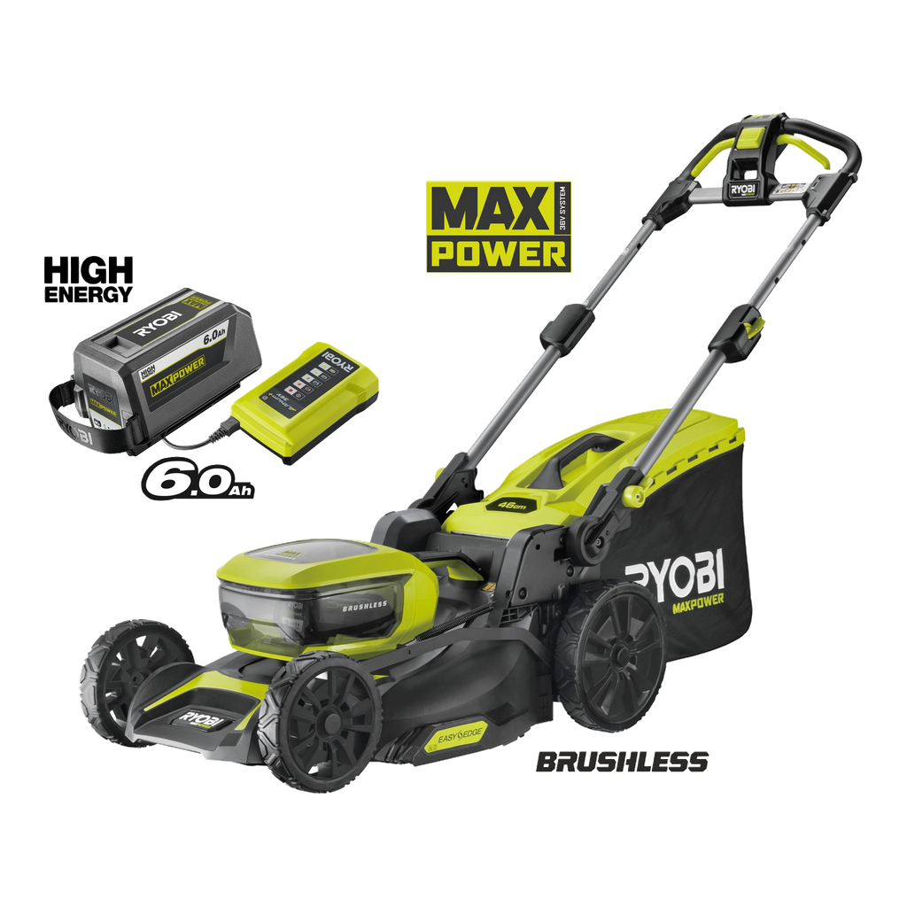 Ryobi MAX POWER Batteridrevet gressklipper