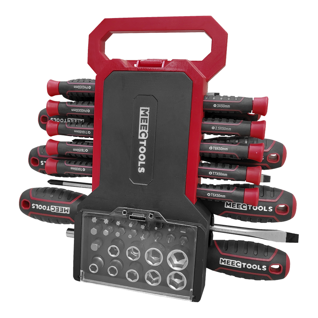 Meec Tools Skruvmejsel-/bitssats 44 delar