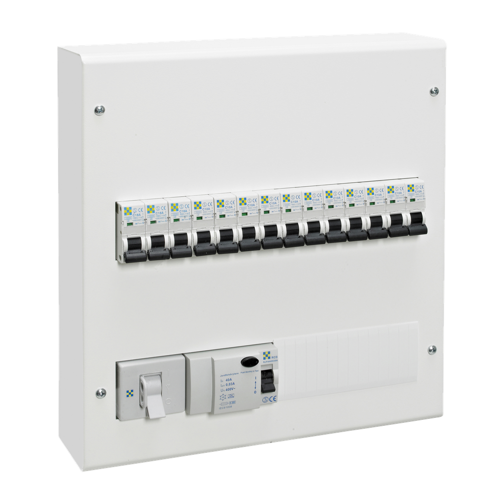 Rutab Dubbelradig normcentral i plåt