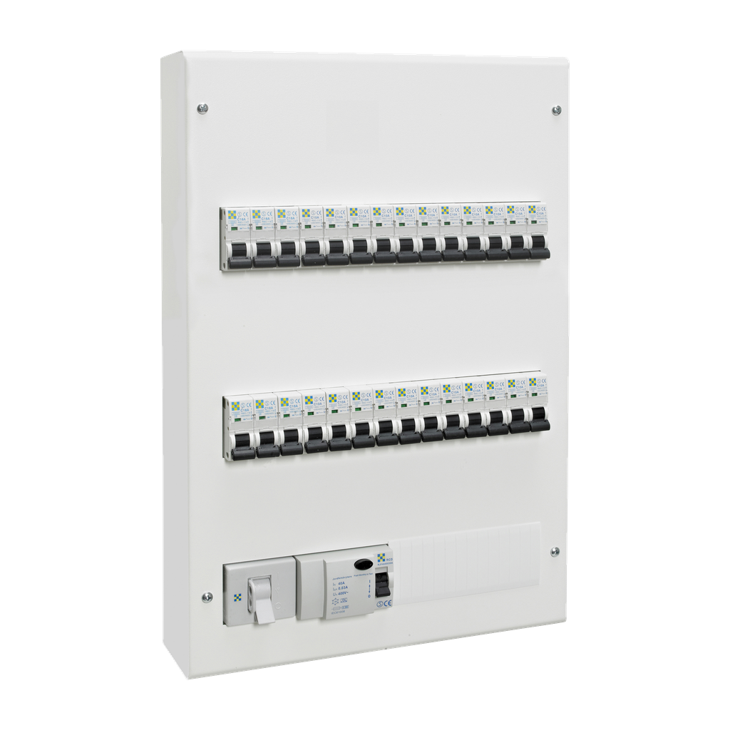 Rutab Trippelradig normcentral i plåt