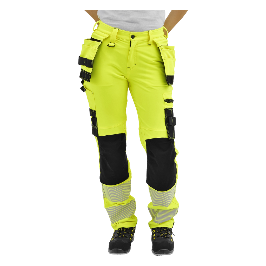 Bluewear Pro Workwear Damskie spodnie ostrzegawcze