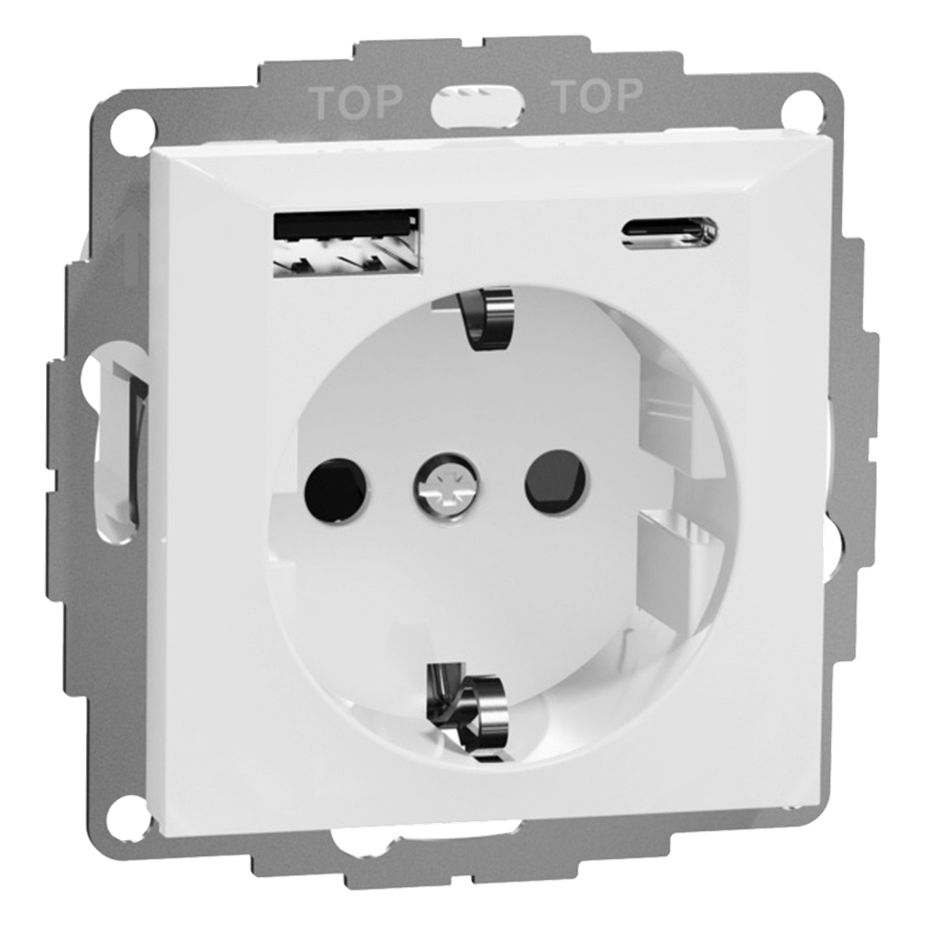 ELKO Vegguttak med USB