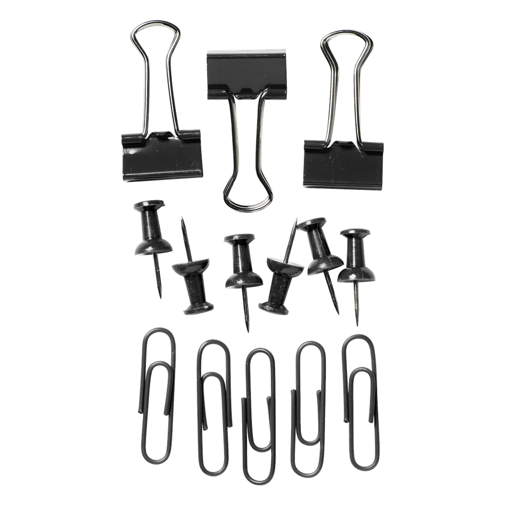 Gem + kartnålar + klämmor 54 delar