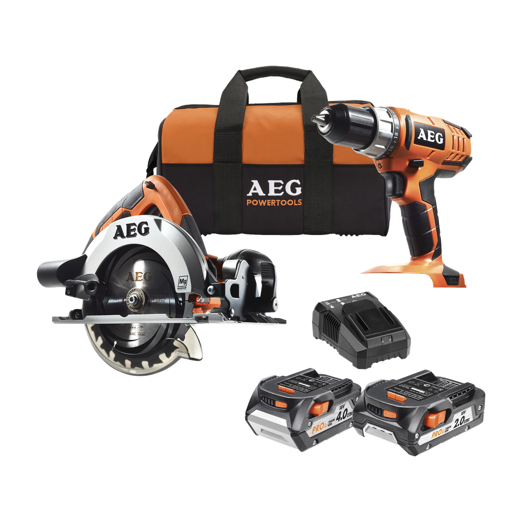 AEG Powertools Skrutrekker + sirkelsag