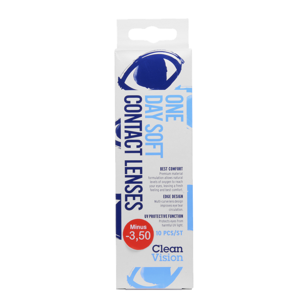 Clear Vision Endagslinser 10-pk