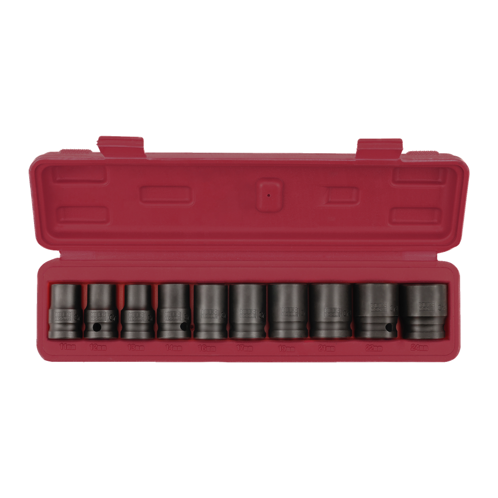 Meec Tools Kraftpipesett 10 deler
