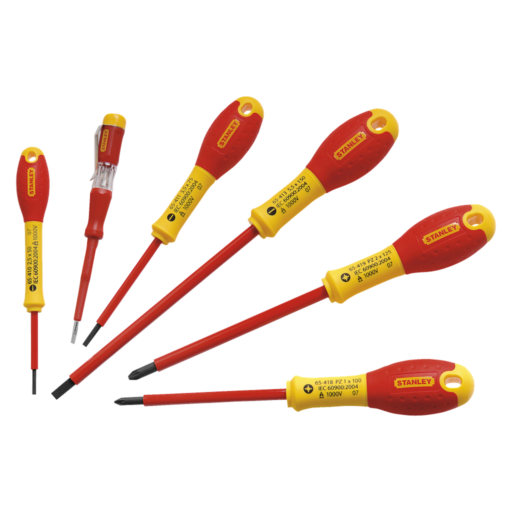 Stanley Elektrikertrekkersett 6 deler