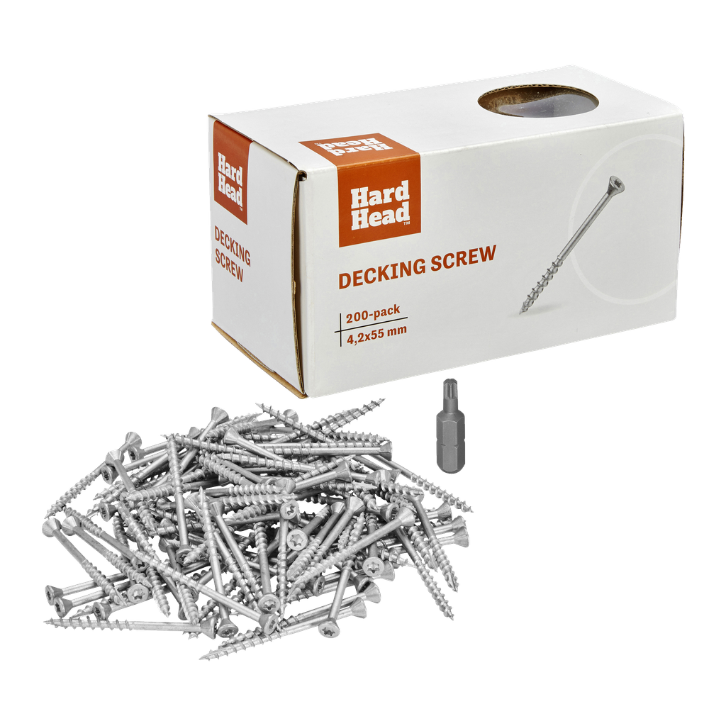 Hard Head Terrasseskrue 200-pk