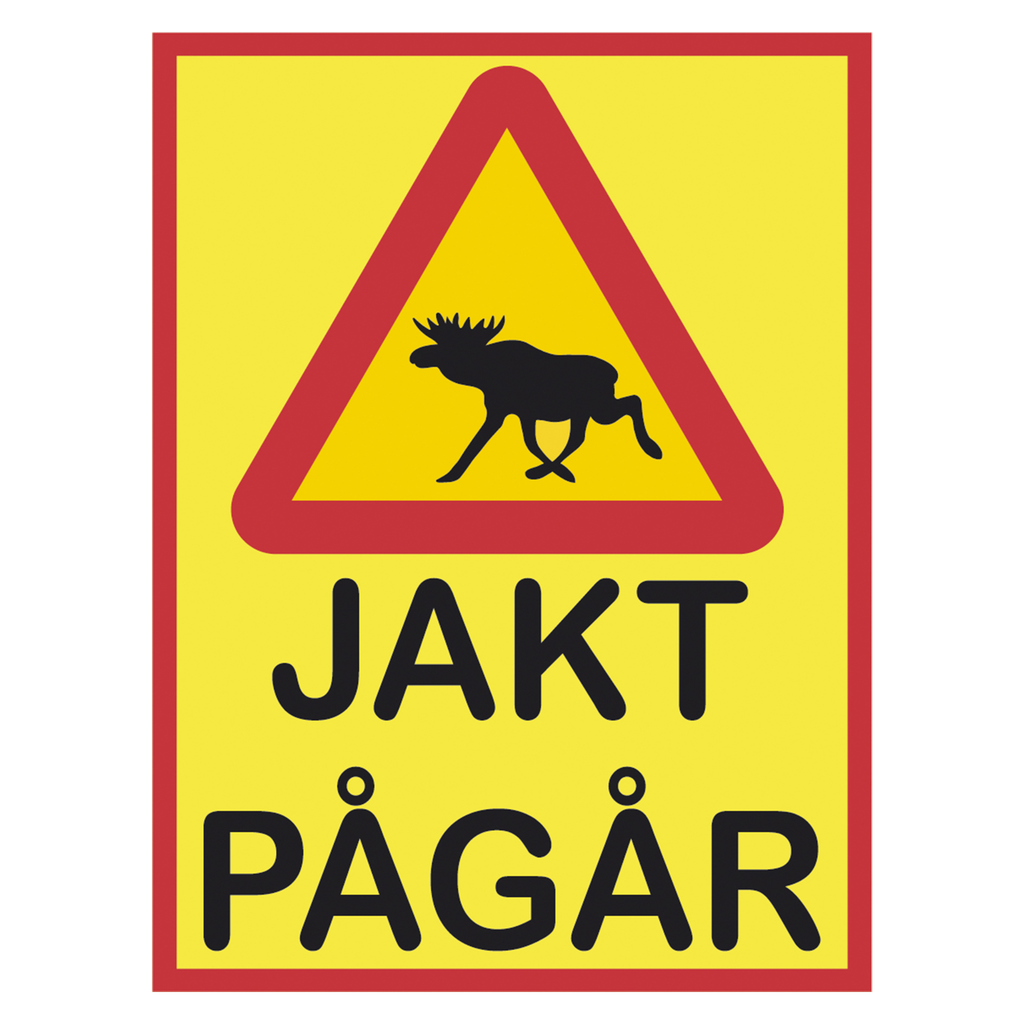 Dekalstajling Varningsskylt